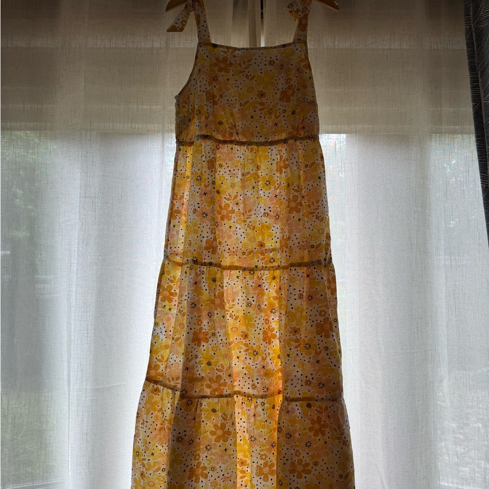 Yours Clothing Yellow Floral Maxi Dress